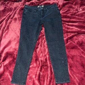 Seven7 Black Skinny Women Jeans